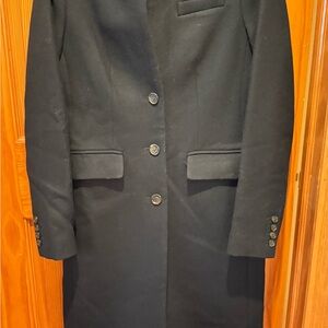 J. Crew Black Trench Coat